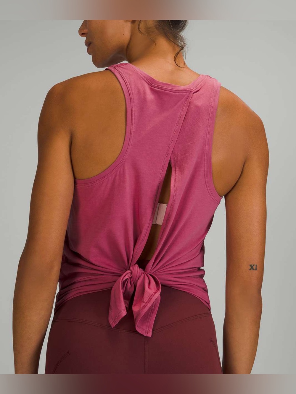 Lululemon Pink Lychee All Tied Up Tank Top *Pima Cotton. Size 2 NWT